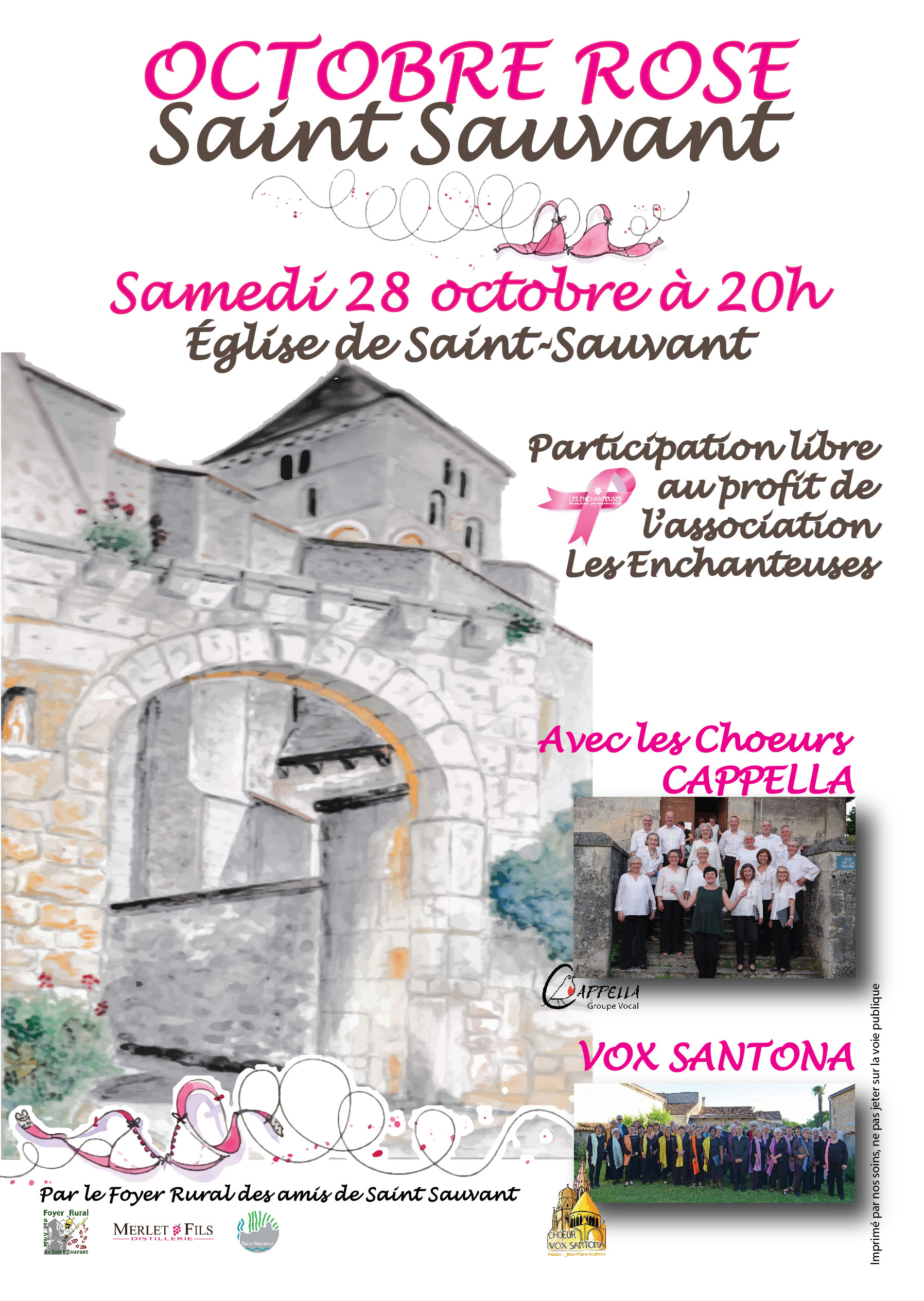 Octobre Rose à Saint-Sauvant-Samedi 28 octobre-20h