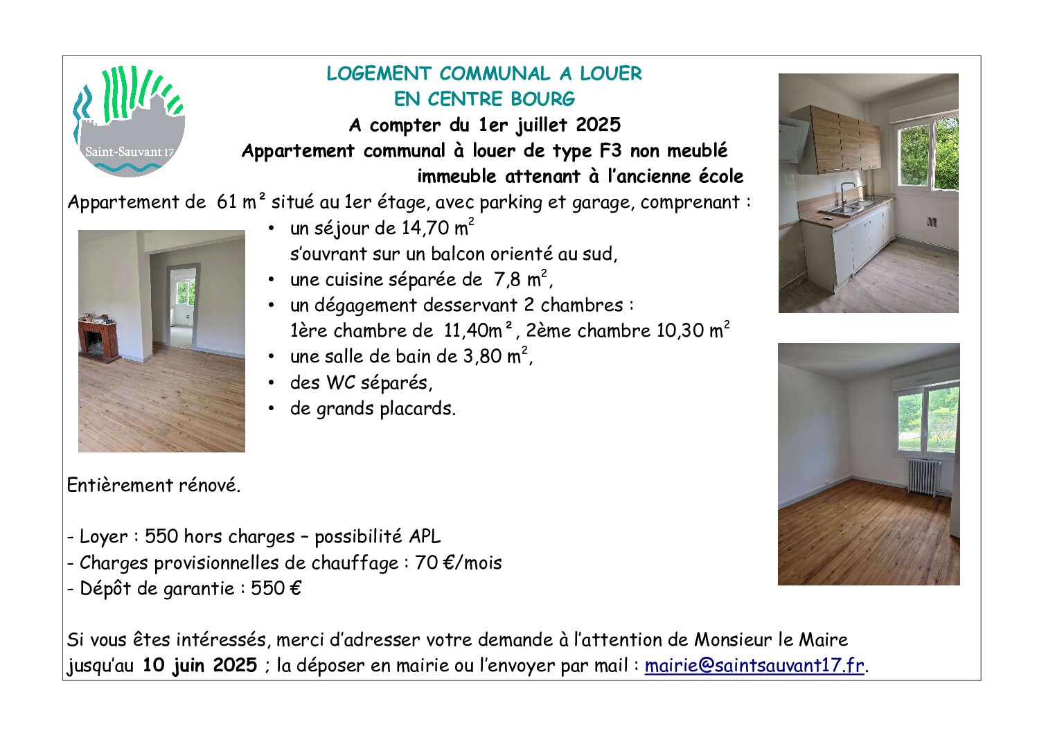 LOGEMENT COMMUNAL A LOUER
