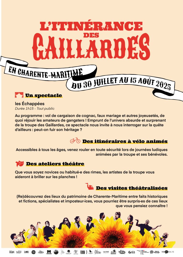 Les Gaillardes à St-Sauvant 12 août 19h Jardin de la tour