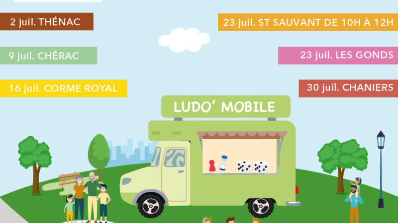 Ludothèque itinérante mercredi 23 juillet 10h-12h