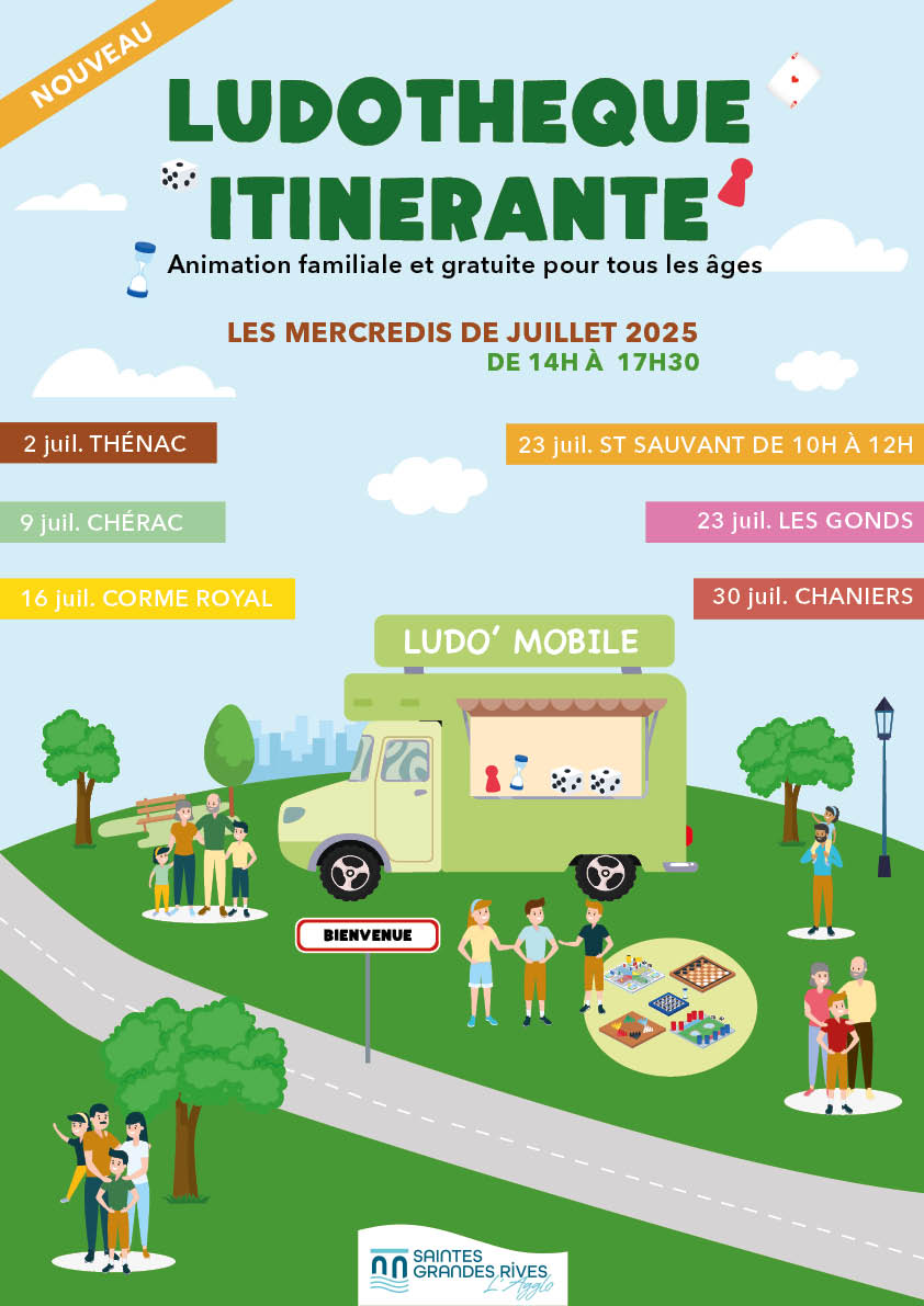 Ludothèque itinérante mercredi 23 juillet 10h-12h