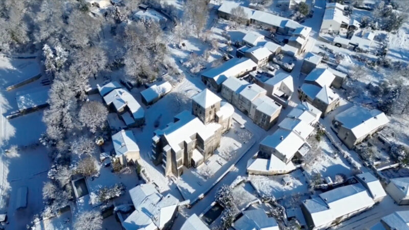 Saint-Sauvant sous la neige