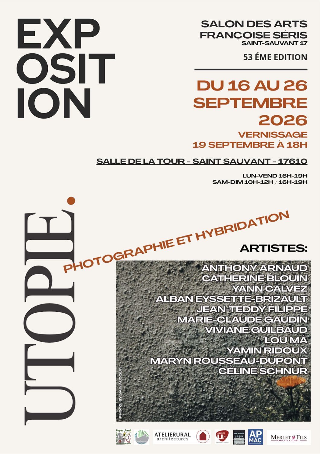 Salon des Arts Françoise Séris – 16 au 26/09
