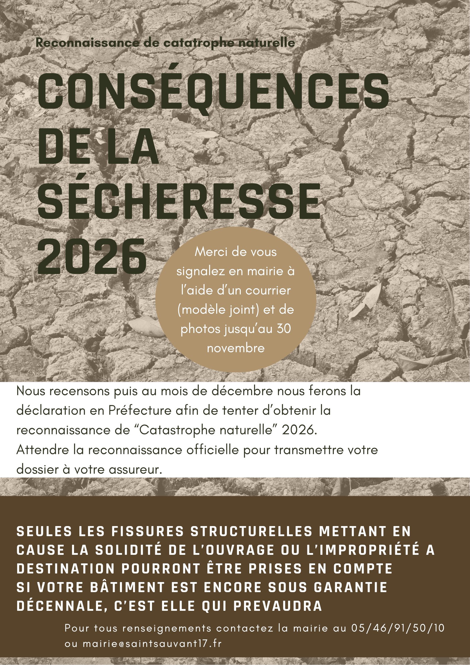 SECHERESSE 2026